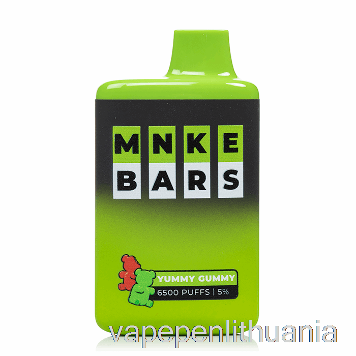Mnke Bars 6500 Vienkartinis Yummy Gummy Vape Skystis